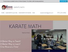 Tablet Screenshot of karatemath.org